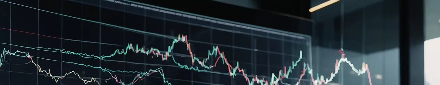 Graphique d'analyse de données affiché sur un écran dans un environnement professionnel.